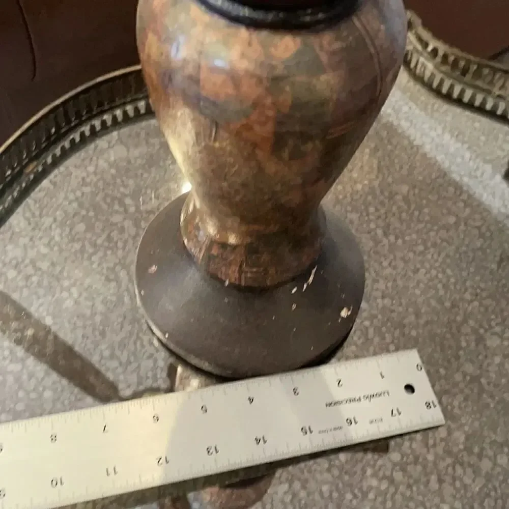 OLD WORLD Candle Holder with Candle!